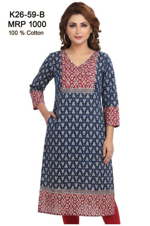 designn of kurti K26-59 BLACK